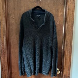 Lands end dark grey sweater